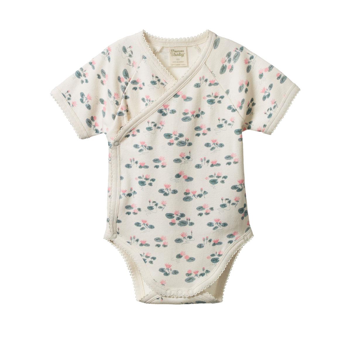 Nature Baby S/S Kimono Bodysuit